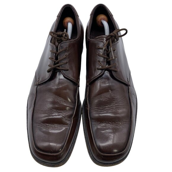 Prada Vintage Lace Up Derby Dress Shoes Men’s Sz UK 8.5 - US 9.5 Brown Leather. - Picture 3 of 13